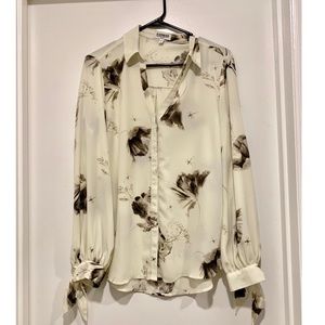 Express Portofino shirt with tie sleeve detail